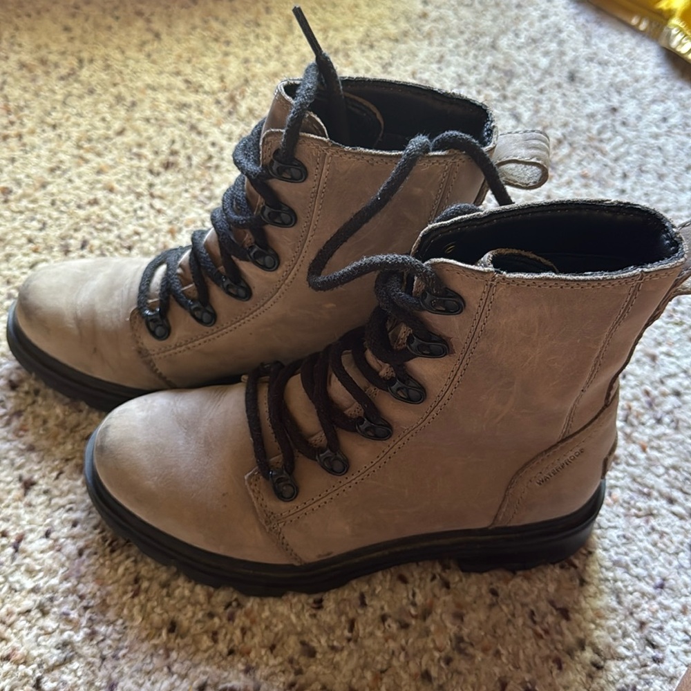 Sorel waterproof lace up boots